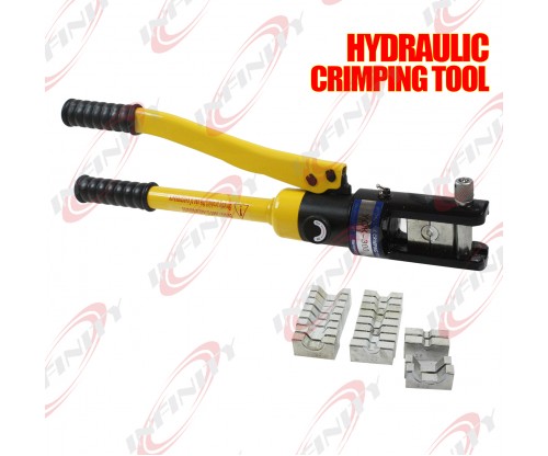  16 Ton 11 Dies Hydraulic Wire Crimper Crimping Tool Battery Cable Lug Terminal